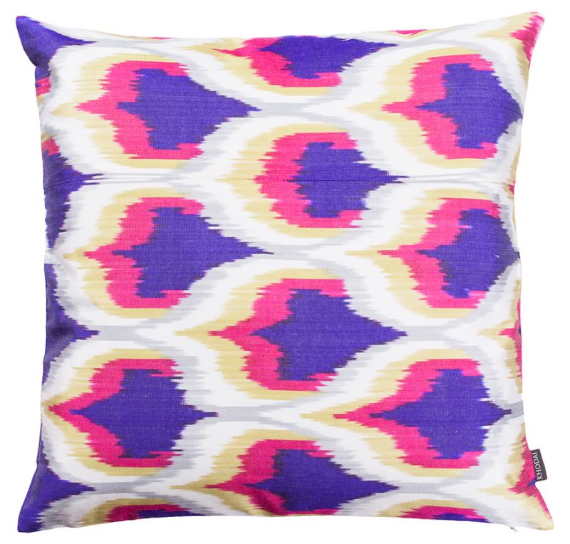 Ikat Seidenkissen